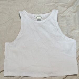 NWOT H&M White Cropped Tank